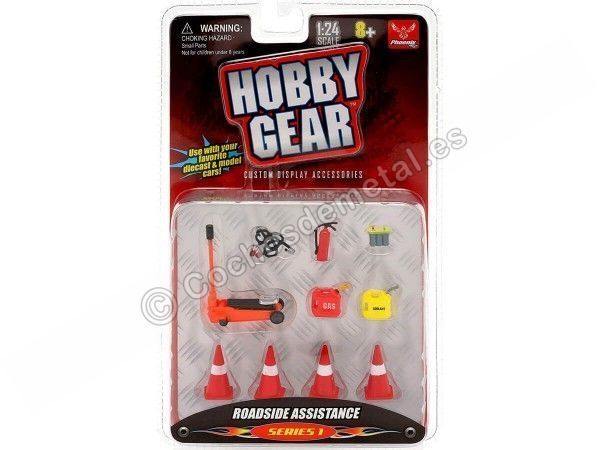 COCHESDEMETAL.ES ACCESORIOS Assistance routière (série 1) 1:24 Hobby Gear 16052