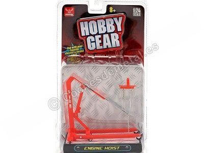 Carsdemetal.es Crane pour élever des moteurs rouges 1:24 Hobby Gear 18435