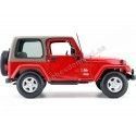 2000 Jeep Wrangler Sahara Rojo Metalizado 1:18 Bburago 12014 Cochesdemetal 7 - Coches de Metal 