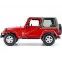 2000 Jeep Wrangler Sahara Rojo Metalizado 1:18 Bburago 12014 Cochesdemetal 8 - Coches de Metal 