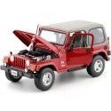 2000 Jeep Wrangler Sahara Rojo Metalizado 1:18 Bburago 12014 Cochesdemetal 9 - Coches de Metal 