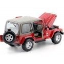 2000 Jeep Wrangler Sahara Rojo Metalizado 1:18 Bburago 12014 Cochesdemetal 10 - Coches de Metal 