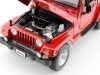 2000 Jeep Wrangler Sahara Rojo Metalizado 1:18 Bburago 12014 Cochesdemetal 11 - Coches de Metal 