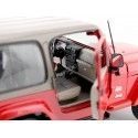 2000 Jeep Wrangler Sahara Rojo Metalizado 1:18 Bburago 12014 Cochesdemetal 13 - Coches de Metal 