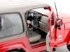 2000 Jeep Wrangler Sahara Rojo Metalizado 1:18 Bburago 12014 Cochesdemetal 13 - Coches de Metal 