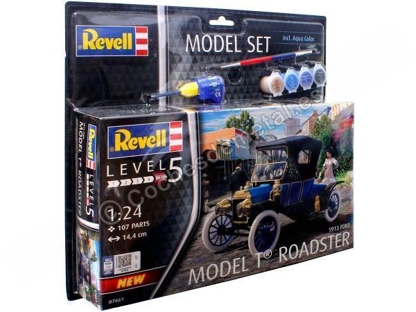 Cochesdemetal.es 1913 Ford Model T Roadster "Kit de modèle en plastique" 1:24 Revell 67661