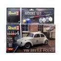 Cochesdemetal.es 1974 Volkswagen Beetle Police "Kit de modèle en plastique" 1:24 Revell 67666