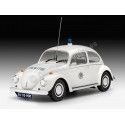 Cochesdemetal.es 1974 Volkswagen Beetle Police "Kit de modèle en plastique" 1:24 Revell 67666