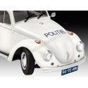 Cochesdemetal.es 1974 Volkswagen Beetle Police "Kit de modèle en plastique" 1:24 Revell 67666