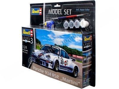 Cochesdemetal.es 1977 Porsche 934 RSR Martini "Kit de modèle en plastique" 1:24 Revell 67685 2