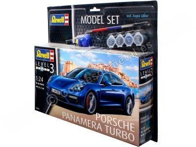 Cochesdemetal.es 2009 Porsche Panamera S Turbo "Plastic Model Kit" 1:24 Revell 67034 2