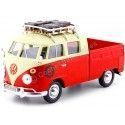 Cochesdemetal.es 1967 Volkswagen Type 2 T1 Pickup Hot Rod Con Portaequipajes 1:24 MOTOR MAX 79582