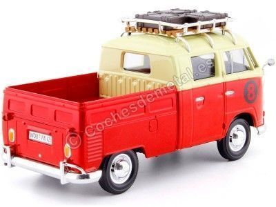 Cochesdemetal.es 1967 Volkswagen Type 2 T1 Pickup Hot Rod Con Portaequipajes 1:24 MOTOR MAX 79582 2