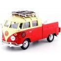 Cochesdemetal.es 1967 Volkswagen Type 2 T1 Pickup Hot Rod Con Portaequipajes 1:24 MOTOR MAX 79582