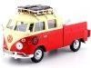 Cochesdemetal.es 1967 Volkswagen Type 2 T1 Pickup Hot Rod Con Portaequipajes 1:24 MOTOR MAX 79582