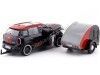 Cochesdemetal.es 2017 Mini Cooper S Countryman Con Remolque Camper Black/Red 1:24 Motor Max 79762