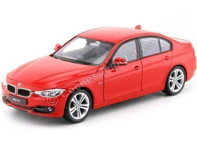 Cochesdemetal.es 2012 BMW 335i Serie 3 (F30) Rojo 1:24 Welly 24039