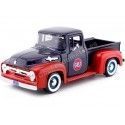 Cochesdemetal.es 1956 Ford F-100 Pickup "Gulf Edition" Azul / Rojo 1:24 Motor Max 79647