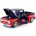 Cochesdemetal.es 1956 Ford F-100 Pickup "Gulf Edition" Azul / Rojo 1:24 Motor Max 79647