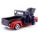 Cochesdemetal.es 1956 Ford F-100 Pickup "Gulf Edition" Azul / Rojo 1:24 Motor Max 79647