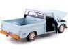 Cochesdemetal.es 1966 Chevrolet C10 Fleetside Pickup "Gulf Edition" Azul/Naranja 1:24 Motor Max 79648