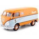 Cochesdemetal.es 1967 Volkswagen Type 2 (T1) Van de livraison "Gulf Edition" 1:24 Motor Max 79649