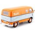 Cochesdemetal.es 1967 Volkswagen Type 2 (T1) Van de livraison "Gulf Edition" 1:24 Motor Max 79649