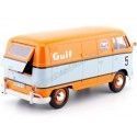 Cochesdemetal.es 1967 Volkswagen Type 2 (T1) Van de livraison "Gulf Edition" 1:24 Motor Max 79649