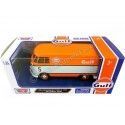 Cochesdemetal.es 1967 Volkswagen Type 2 (T1) Van de livraison "Gulf Edition" 1:24 Motor Max 79649