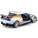 Cochesdemetal.es 2012 Lotus Evora GT4 "Gulf Edition" Azul/Naranja 1:24 Motor Max 79660