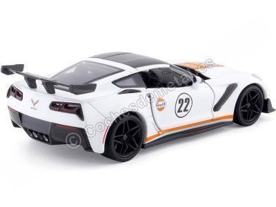 Cochesdemetal.es 2019 Chevrolet Corvette ZR1 "Gulf Edition" 1:24 Motor Max 79657 2