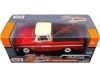 Cochesdemetal.es 1966 Chevrolet C10 Fleetside Pickup Rojo / Crema 1:24 Motor Max 73355