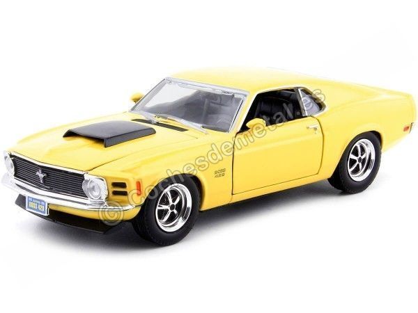 Cochesdemetal.es 1970 Ford Mustang Boss 429 Amarillo 1:24 Motor Max 73303