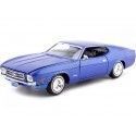 Cochesdemetal.es 1971 Ford Mustang Sportsroof Blue Metallic 1:24 Motor Max 73327