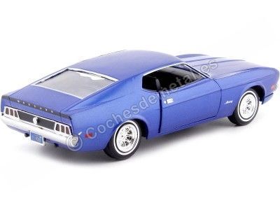 Cochesdemetal.es 1971 Ford Mustang Sportsroof Blue Metallic 1:24 Motor Max 73327 2