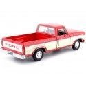 Cochesdemetal.es 1979 Ford F150 Pickup Custom Rojo / Beige 1:24 Motor Max 79346