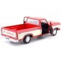 Cochesdemetal.es 1979 Ford F150 Pickup Custom Rojo / Beige 1:24 Motor Max 79346