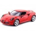 CARSDEMETAL.ES 2013 Alfa Romeo 4c Red 1:24 MOTEUR MAX 79320