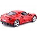 CARSDEMETAL.ES 2013 Alfa Romeo 4c Red 1:24 MOTEUR MAX 79320