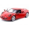 CARSDEMETAL.ES 2013 Alfa Romeo 4c Red 1:24 MOTEUR MAX 79320