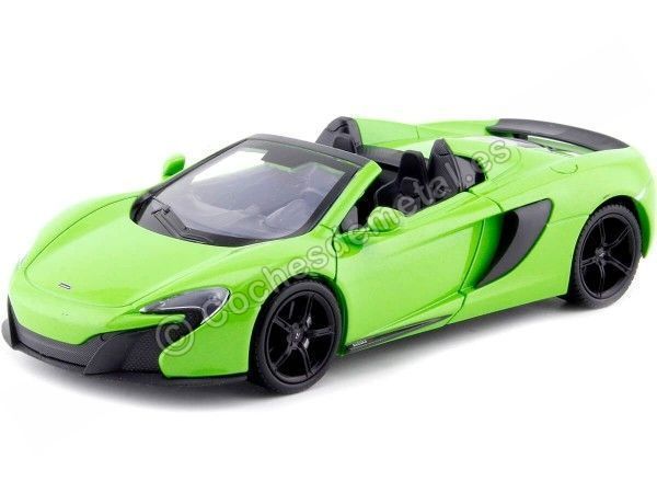 Cochesdemetal.es 2014 McLaren 650S Spyder Green Metallized 1:24 Motor Max 79326