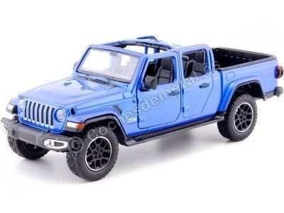 2021 Jeep Gladiator Overland Open Top Pickup Azul Metalizado 1:24 Motor Max 79367 Cochesdemetal.es
