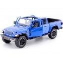 Cochesdemetal.es 2021 Jeep Gladiator Overland Open Top Pickup Azul Metalizado 1:24 Motor Max 79367