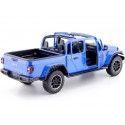 Cochesdemetal.es 2021 Jeep Gladiator Overland Open Top Pickup Azul Metalizado 1:24 Motor Max 79367