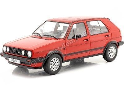 1984 Volkswagen VW Golf II GTD 5 Puertas Rojo 1:18 MC Group 18204 Cochesdemetal.es