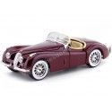 Cochesdemetal.es 1951 Jaguar XK 120 Roadster Granate 1:24 Bburago 22018