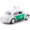 Carsdemetal.es 1966 Volkswagen Beetle "Police allemande" blanc / vert 1:24 Motor Max 79588