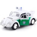 Carsdemetal.es 1966 Volkswagen Beetle "Police allemande" blanc / vert 1:24 Motor Max 79588