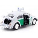 Cochesdemetal.es 1966 Volkswagen Beetle "Policia Alemana" Blanco/Verde 1:24 Motor Max 79588