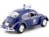 CARSDEMETAL.ES 1966 Volkswagen Beetle "Police Holland" Blue 1:24 Motor Max 79589